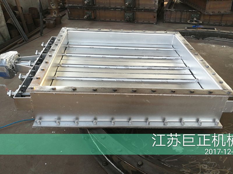 方形擋板門（寬8m）完工，待包裝