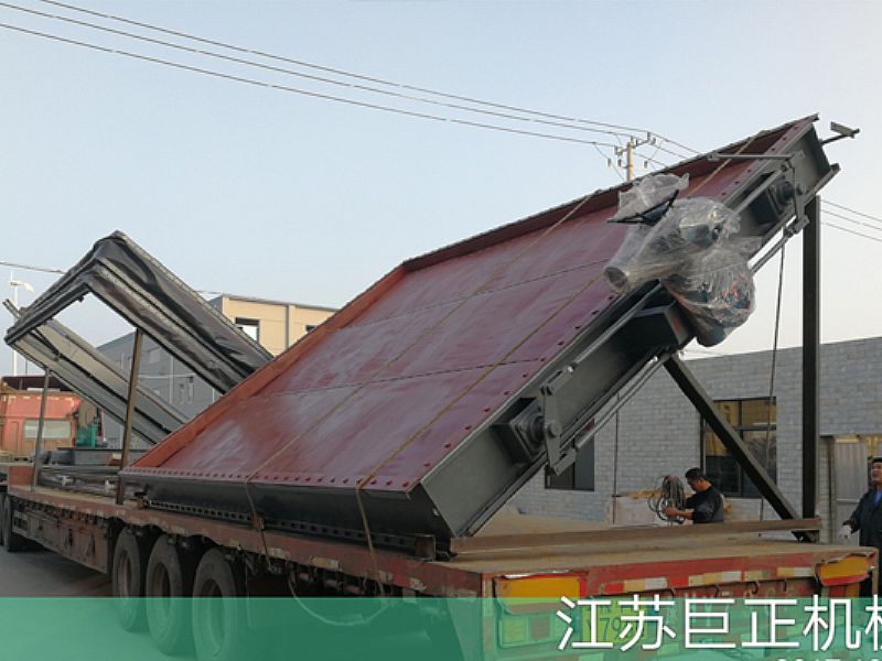巨正機械公司擋板門，裝車發(fā)貨了